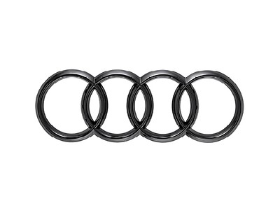 Audi Ringe in Schwarz für die Front