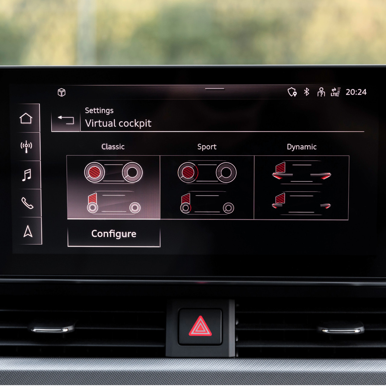 Infotainment des Audi A4 Avant