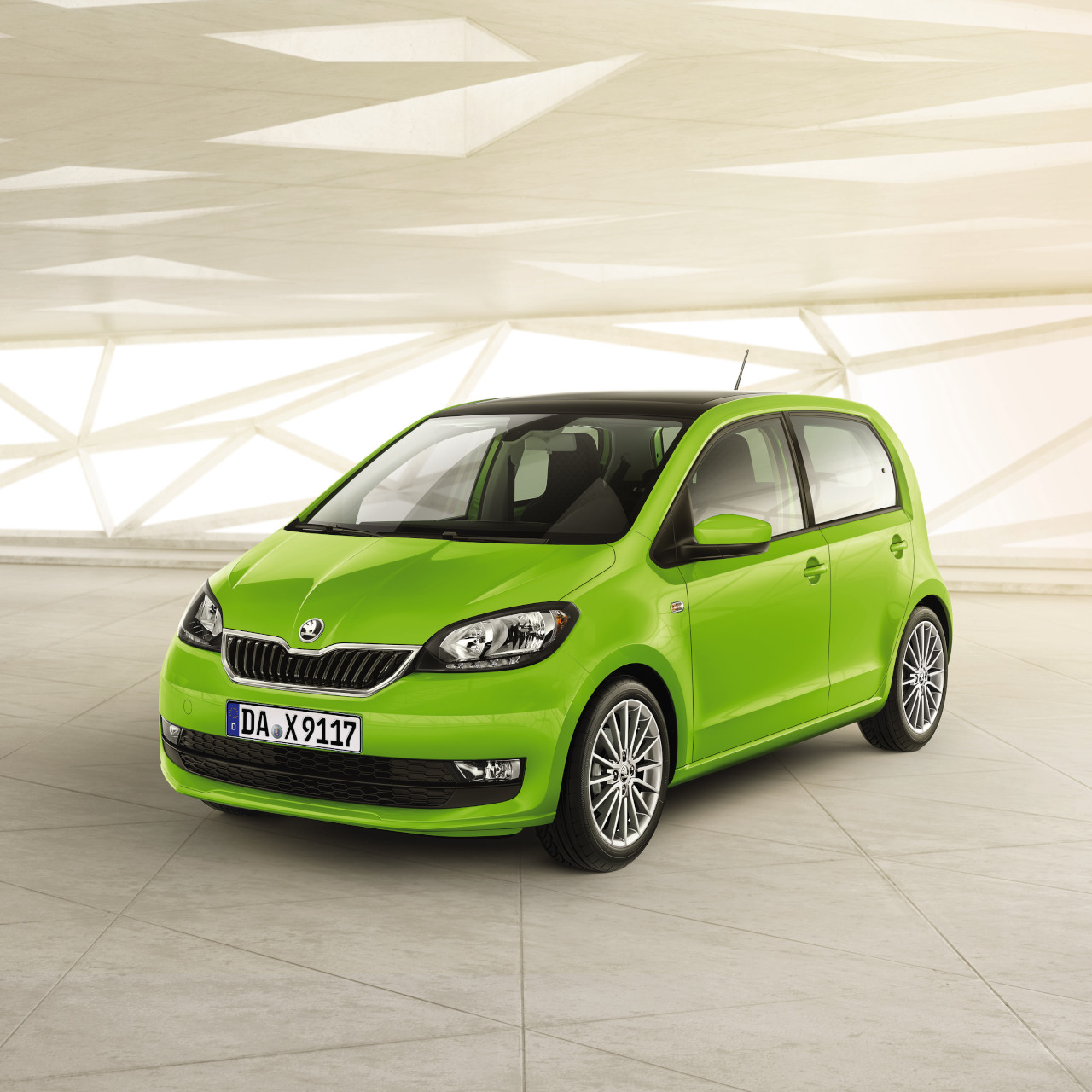 grüner Skoda Citigo