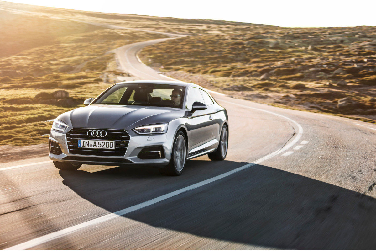 Frontalansicht eines Audi A5 Coupé