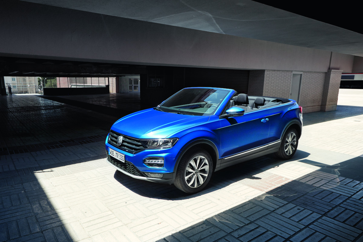 Seitenansicht des VW T-Roc Cabriolet