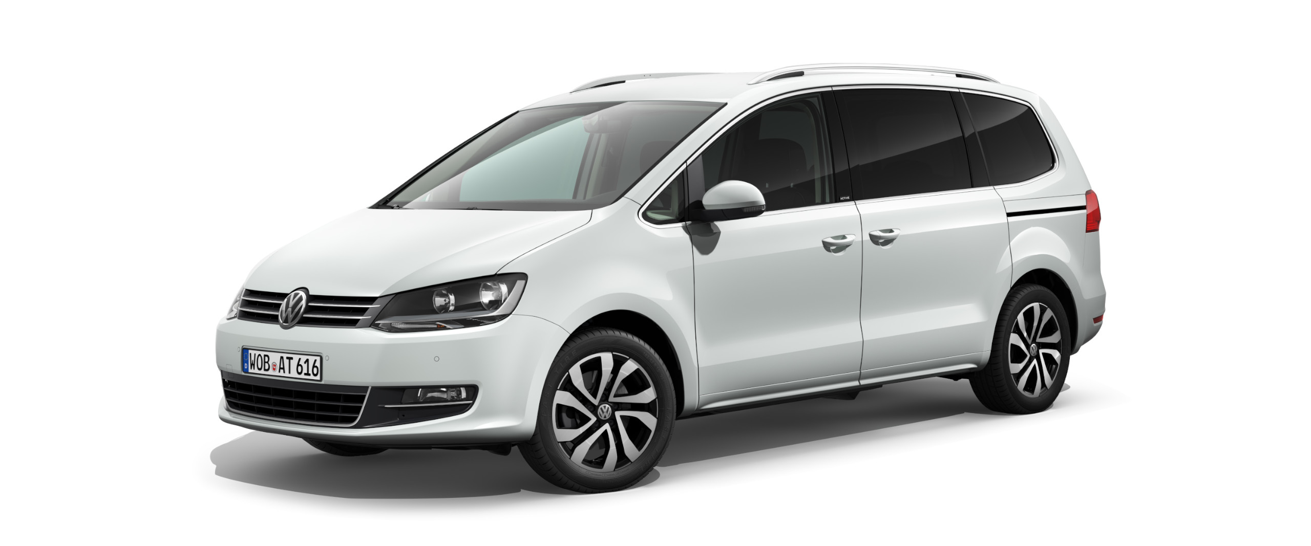 weißer VW Sharan