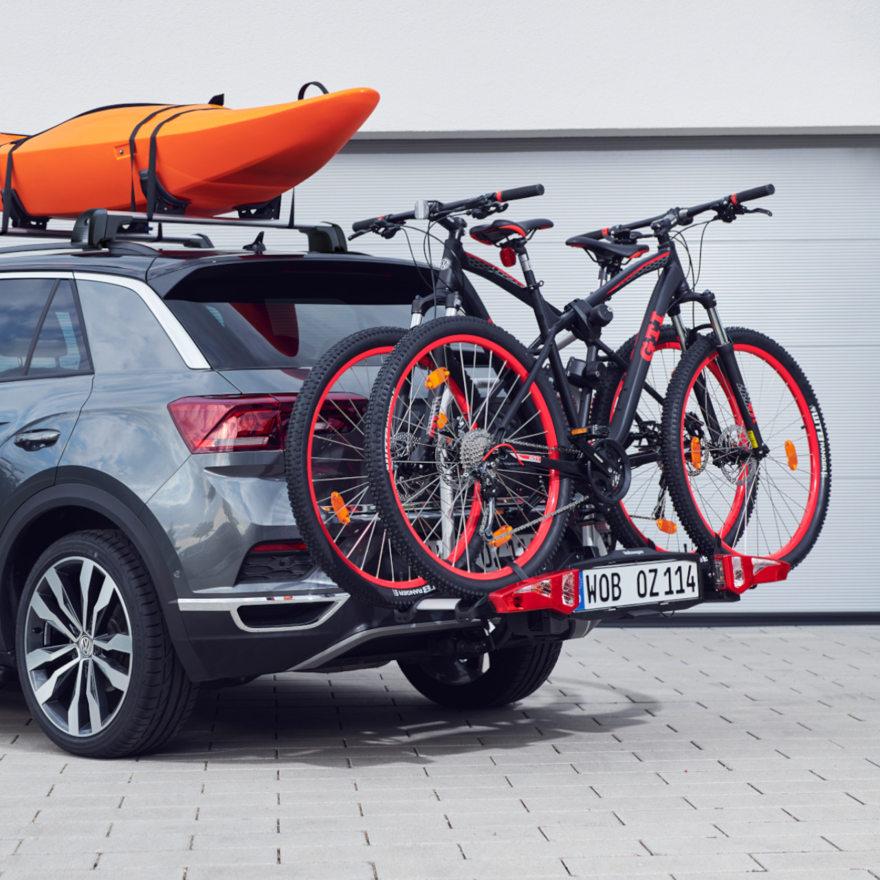 T-Roc mit Fahrradträger und Dachträger