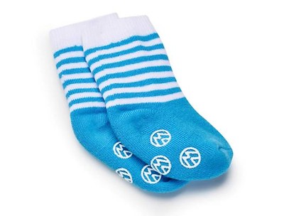 Socke  1 Paar Blau-Weiß, für Babys bis 6 Monate