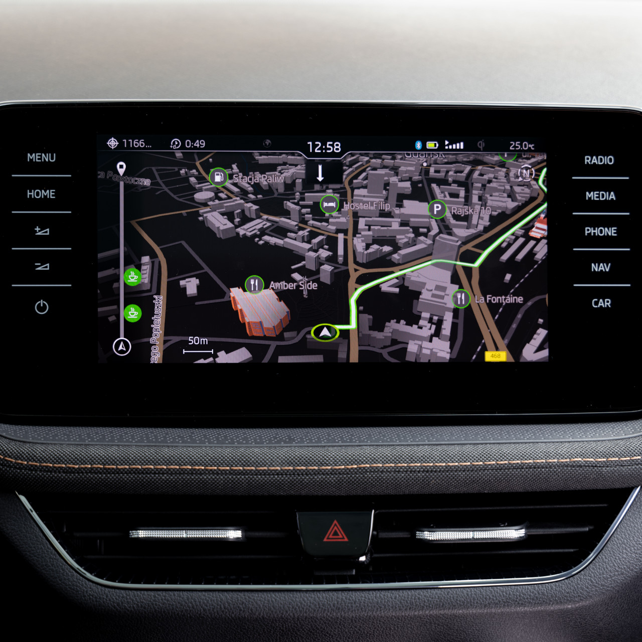 Navigation des Skoda Fabia