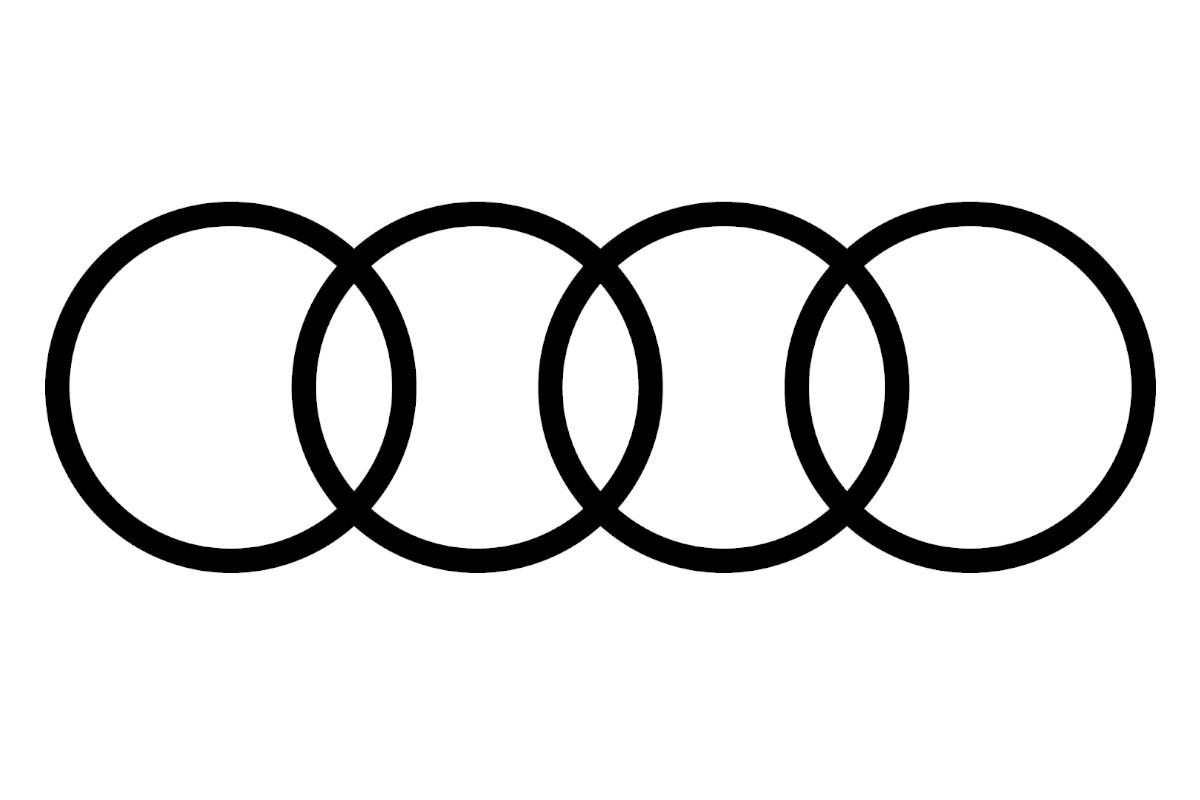 Audi Ringe in Schwarz für die Front